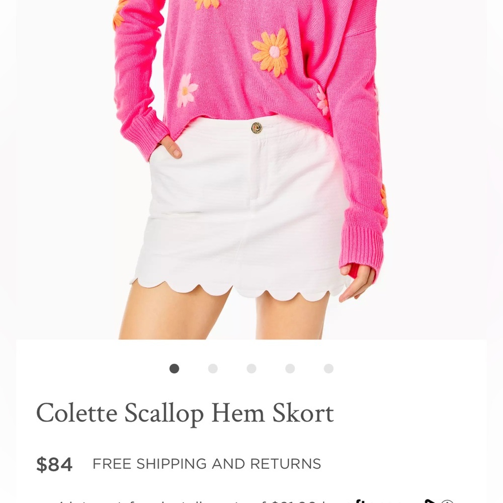 Lilly Pulitzer Colette Scallop Hem Skirt with pockets